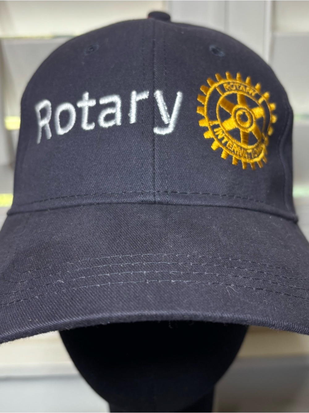Embroidered Navy Baseball Cap